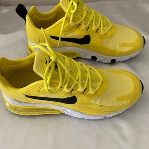 Nike Yellow Air Max 270 React Sneakers - 7B New
